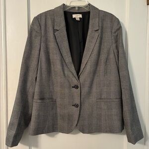 Loft Gray Plaid Blazer 🩶